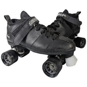 Mens Black Roller Skates Size 9 Chicago Bullet Speed Lace-Up with Strap